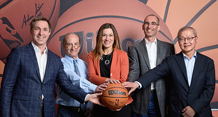 New York NY- May 11: Dr Ho and The NBA Health Team pose for portraits in the League Office on May 11, 2023 in New York. NOTE TO USER: User expressly acknowledges and agrees that, by downloading and/or using this photograph, user is consenting to the terms and conditions of the Getty Images License Agreement.  Mandatory Copyright Notice: Copyright 2023 NBAE (Photo by Steven Freeman/NBAE via Getty Images)