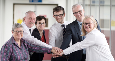 University of Dundee, Scotland Shake hand Group Image